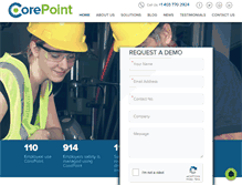 Tablet Screenshot of corepointinc.com